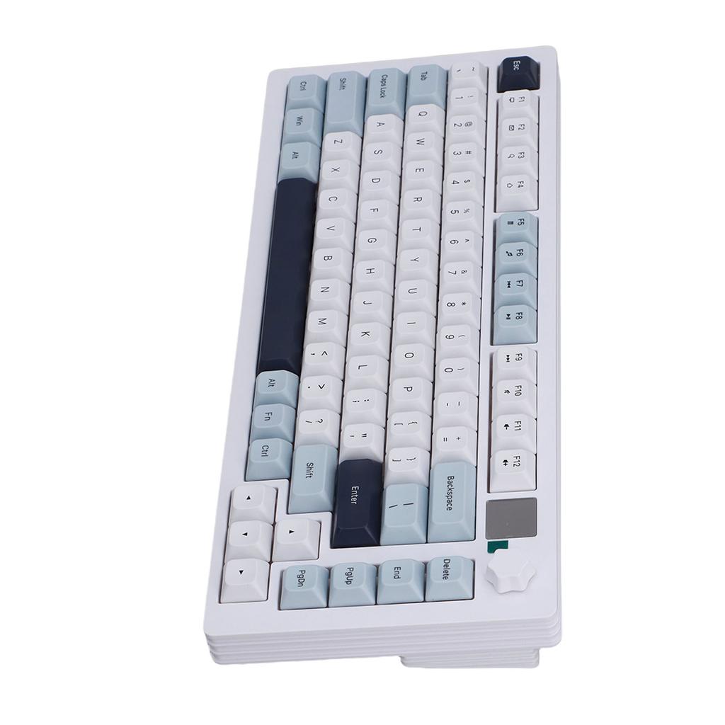 75 Wireless Mechanical Gaming Keyboard with Multimedia Display Crmy Sound Hot Swappable Pre Lubed Linr  es Gasket Structure RGB Backlit