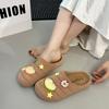 Fashion Slippers Casual Female Shoes Platform Slides Cover Toe Luxury 2025 Shoes House Slippers Platform Slides Slipers Women Fashion Co