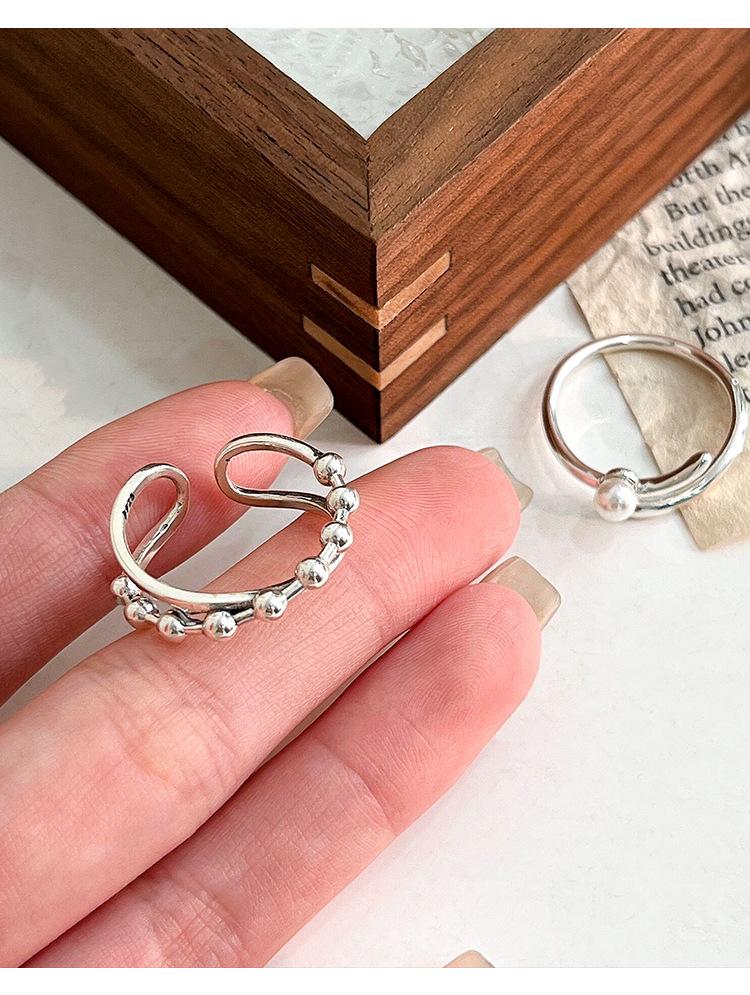 925 Sterling Silver Pearl Ring - Women's Niche Design, Fashionable, Elegant, Light Luxury Jewelry