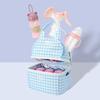Mother Baby Outing Mommy Bag Fashionable Plaid Tarp Bag Aluminum Foil Ice Bag Breast Milk Storage Mommy Handbag