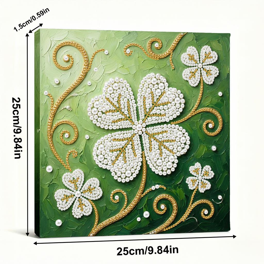 DIY Pearl Diamond Dots Paintings Picture Arts Craft With Frame Art Diamond Painting for Adults/Beginners Gift Home Decor 25x25cm