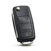 KEYYOU 3 Button Flip Remote Car Key Fob For VW PASSAT Polo Skoda Seat CADDY Golf Beetle JETTA 1J0959753 DA/AH 1K0959753G 434Mhz