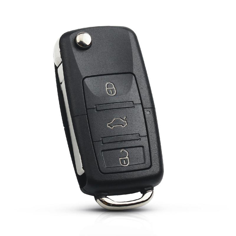 KEYYOU 3 Button Flip Remote Car Key Fob For VW PASSAT Polo Skoda Seat CADDY Golf Beetle JETTA 1J0959753 DA/AH 1K0959753G 434Mhz