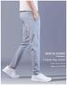Men's Trendy Korean Ice Silk Summer Pants - Loose, Straight, Casual, Thin, Elastic Fit