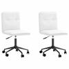 VidaXL Chaises à manger lot de 2 blanc similicuir, chaise, chaise de salon, chaise d'appoint, chaise de cuisine, siège à 3315425