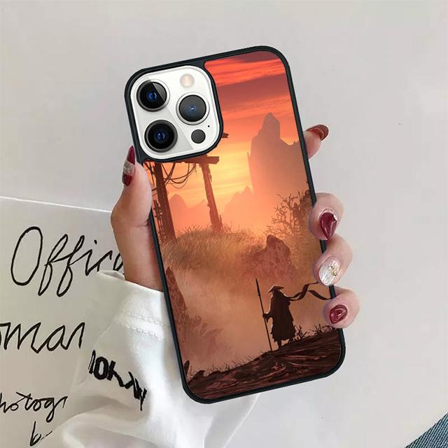 Japanese Samurai Phone Case For iPhone 11 12 13 14 Pro Max Mini Cover For iPhone X XS Max XR 5 6 7 8 Plus Coque
