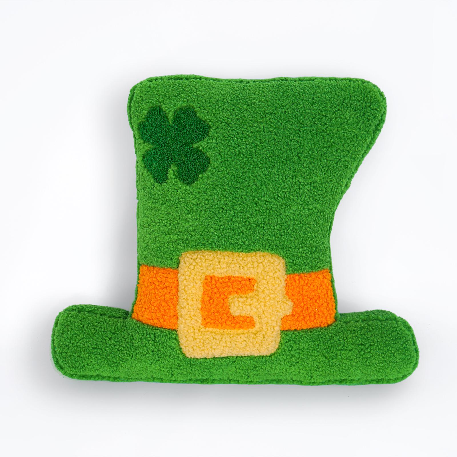St. Patrick s Day Ireland Hat Cushion - Cute Home Pillow & Festival Decoration