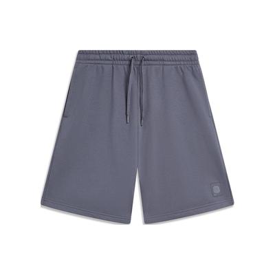 Li Ning Sports Trend Series Solid Color Lace-Up Sports Shorts Unisex Shorts Dark-Blue AKST631-6