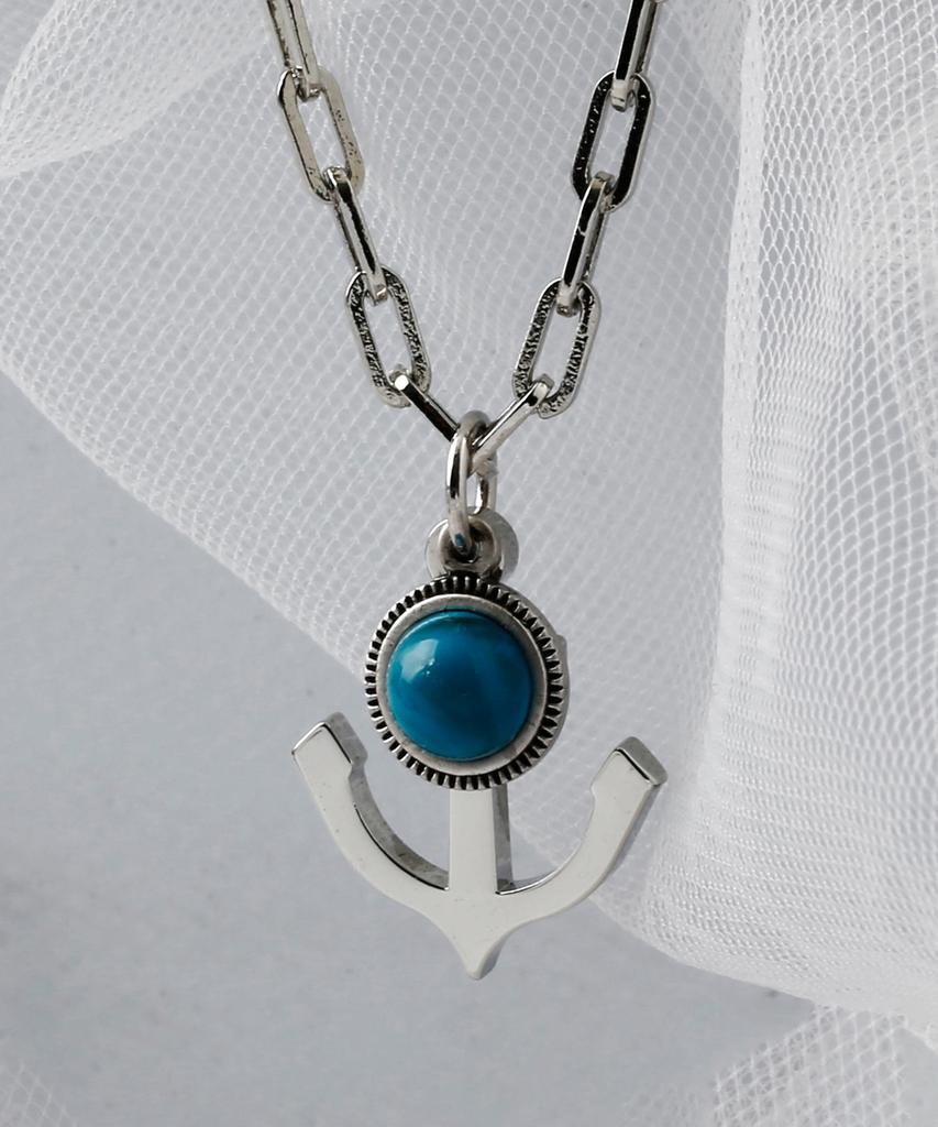 Shoveoff Svn-2003 Simple Turquoise Men'S Necklace For Daily Points