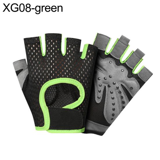 Men Women Sports Gym Fitness Workout Weightlifting Half Finger Anti-skid Gloves