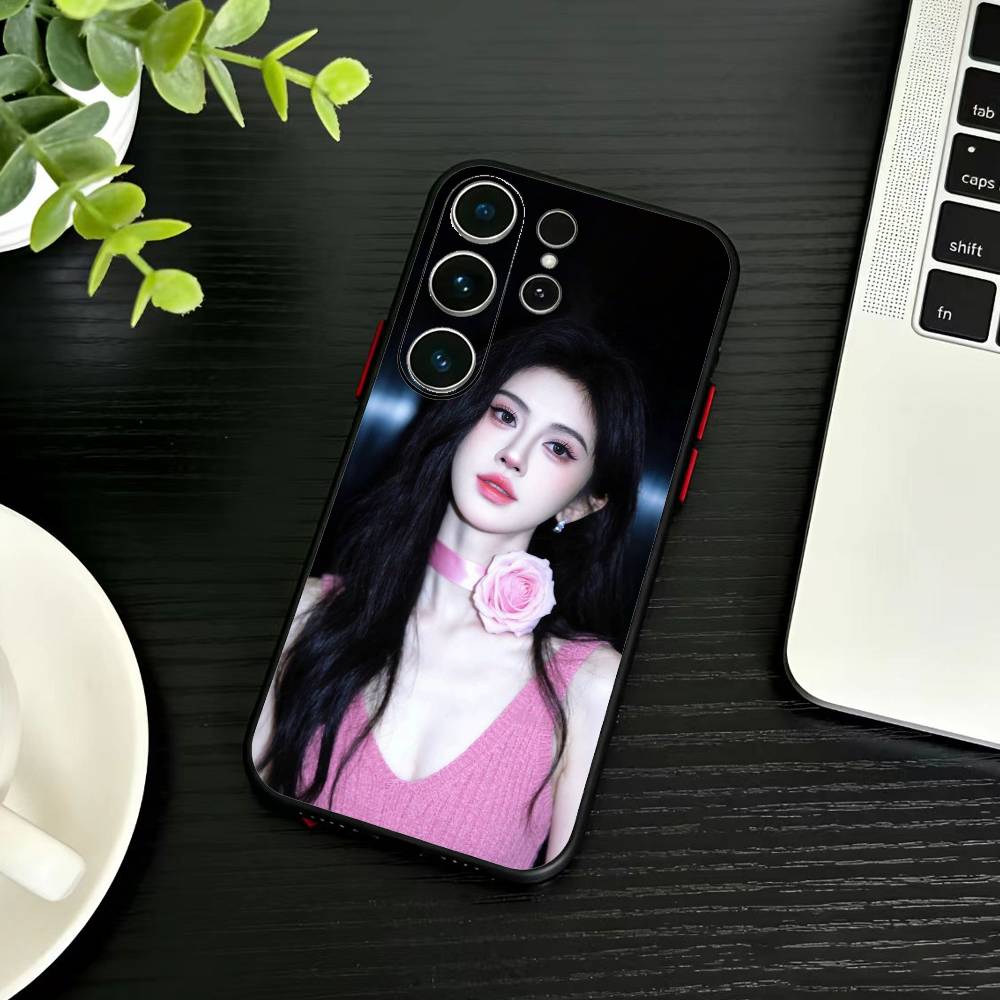 Ju Jingyi T- Kiku Phone Case For Samsung S26,S25,S24,S23,S22,S21,S20,S30,Ultra,Plus,Fe,Note,5G Black Cover