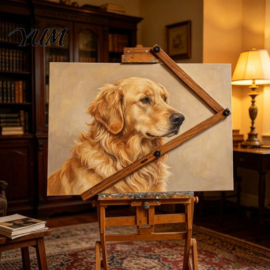 Stabilizator de Mână pentru Desen Reglabil Suport Artist pentru Șevalet, Pod Bară de Suport Braț Lemn Pictură, Detaliu Instrument