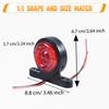 12V-24V Double Face Trailer Truck LED Side Marker Light Trailer Marker Lamp Turn Signal Light Compatible with Freightliner Cascadia/M2 106 Compatible