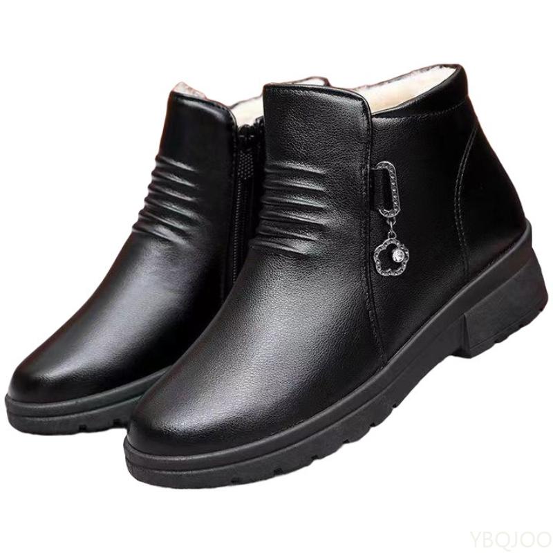 

Зимове Нове Модне Універсальне Плюшеве Бавовняне Взуття Теплі Жіночі Чоботи Повсякденне Зручне Плоска Підошва Протиковзне Жіноче Взуття 40 чорний