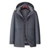 Men's Winter Down Jacket with High-Grade Graphene Lining and Detachable Liner - Thick and Warm for Father's Wear