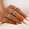 Bague Combinaison Promotionnelle, Ensemble de 12 Pièces de Bijoux Personnalisés Symbole Plume Feuille Étoile Infini.