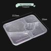 Disposable 3-Compartment Takeout Food Container
