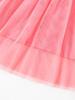 2026 Spring/Summer Girls' Mesh Dress with Floral Sequins - Toddler Skirts in European and American Style