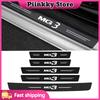AWE1 for MG 3 MG3 Logo Car Door Sill Protector Plate Rear Trunk Bumper Strips Threshold Stickers Anti Scratch Covers