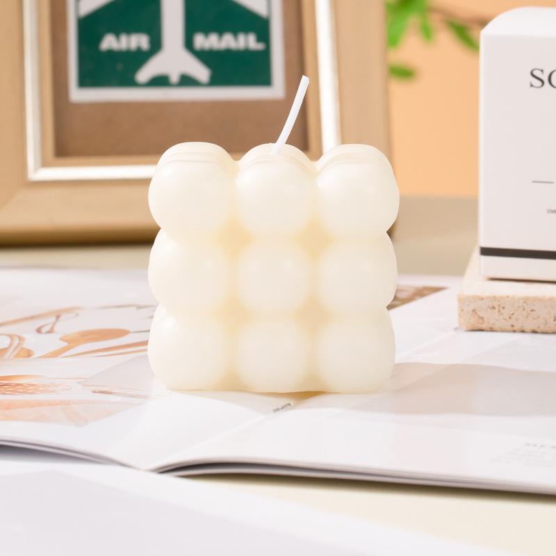 Styling Rubik's Cube Aromatherapy Candle Gift Box Premium Scent Home Ornaments Style Birthday Candle Creative Souvenir