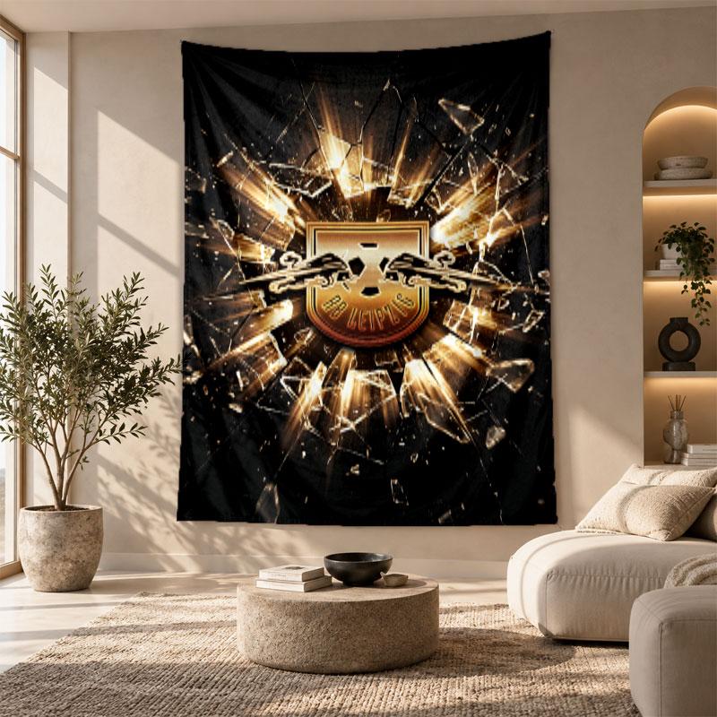 Decorative Tapestry,RB Leipzig Football Printed Wall Art, Lightweight Wall Hanging For Bedroom Background
