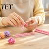 Plastic Clay Sculpting Toy 6Pcs Polymer Flower Petal Cutter, 6 Shapes 3D Making Cake Decoration Cutters Tool, Handmade Crafting Tools for DIY