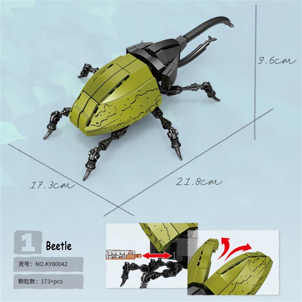 Cicada Insects Building Blocks Toys Set - Long-Lasting Play Party Gift for Kids, Great Collectible Models Caterpillar Cicada