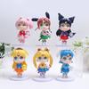 Beautifully Crafted Pvc Sailor Moon And Sanrio Character Figures Perfect For Collectors And Fans
