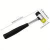 Leather Snap Fasteners Kit Metal Button Press with Hammer Installation Tools for DIY Leather Craft Project