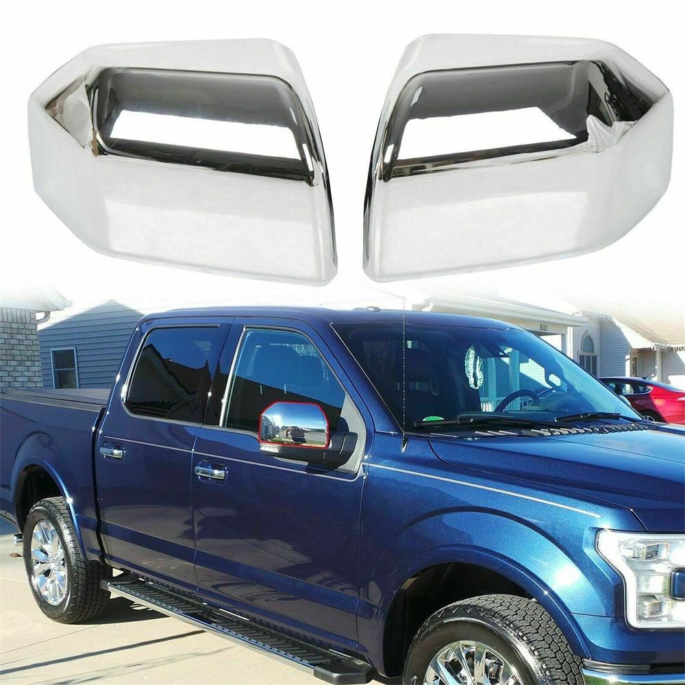 For 2015-2020 Ford F150 Truck Replacement Mirror Covers Cap Chrome