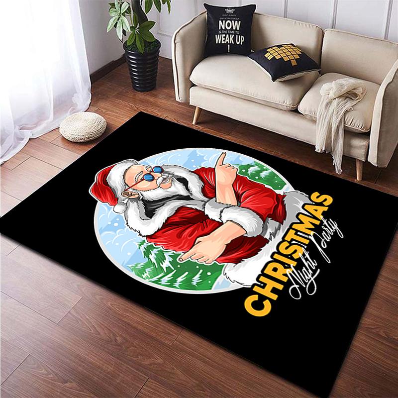 Christmas HD Printed Area Large Rug ,Carpet for Living Room Bedroom Sofa Decoration, Non-slip Floor Mats Dropshipping Alfombras