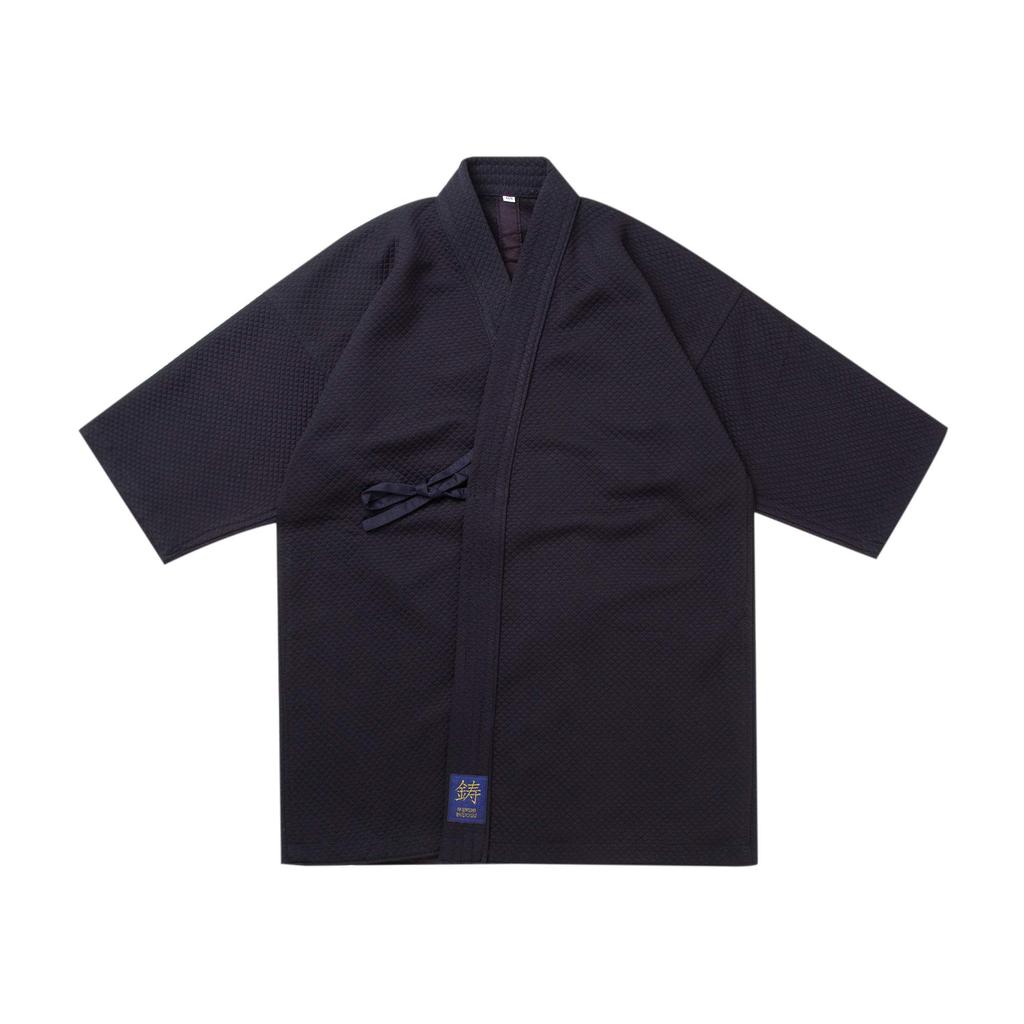 Kendo Jersey Navy Plaid No No Size 170cm [Ikenshi] Uniform, All-Season, Blue, Weave, Fade, Shrinkage, Quick-Drying,
