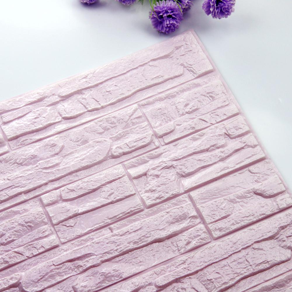 DIY 3D Brick PE Foam Wallpaper Panels Room Decal Stone Decoration Embossed