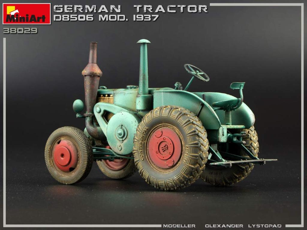 Miniart German Tractor D8506 1937 Plastic Model MA38029 1/35