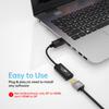 1.8m/5.9ft DP to HDMI Adapter 4K Display Port Male to HDMI Female Cable Converter