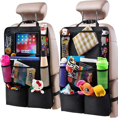 Car Seat Organizer Multifunctional Oxford Fabric Car Back Multi Pocket Storage Bag with Tablet Holder Protector for Kids