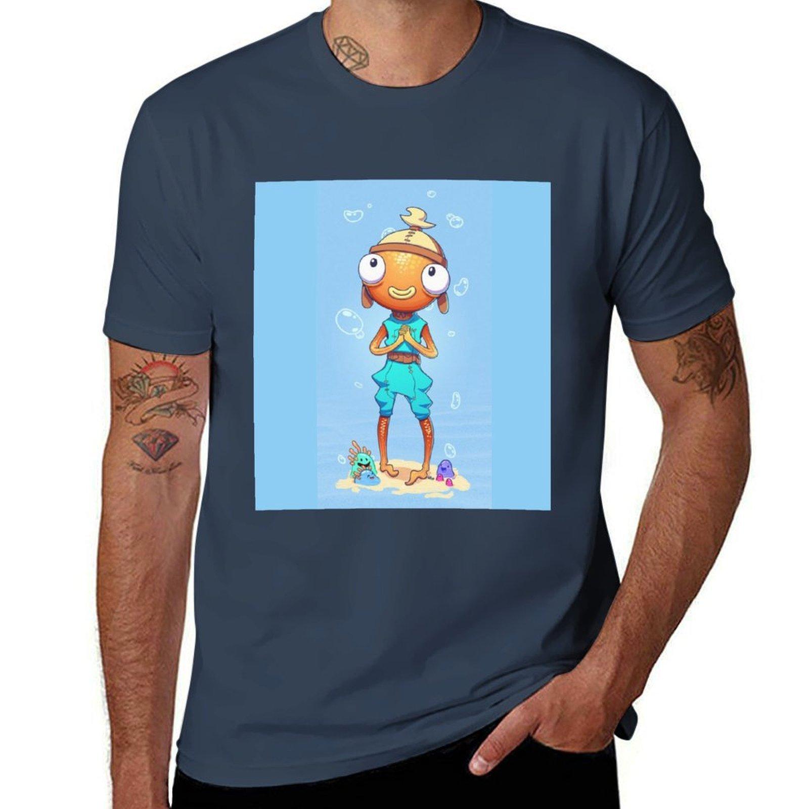 Fishstick Tshirt Regular Fit Plain Tee Shirt S