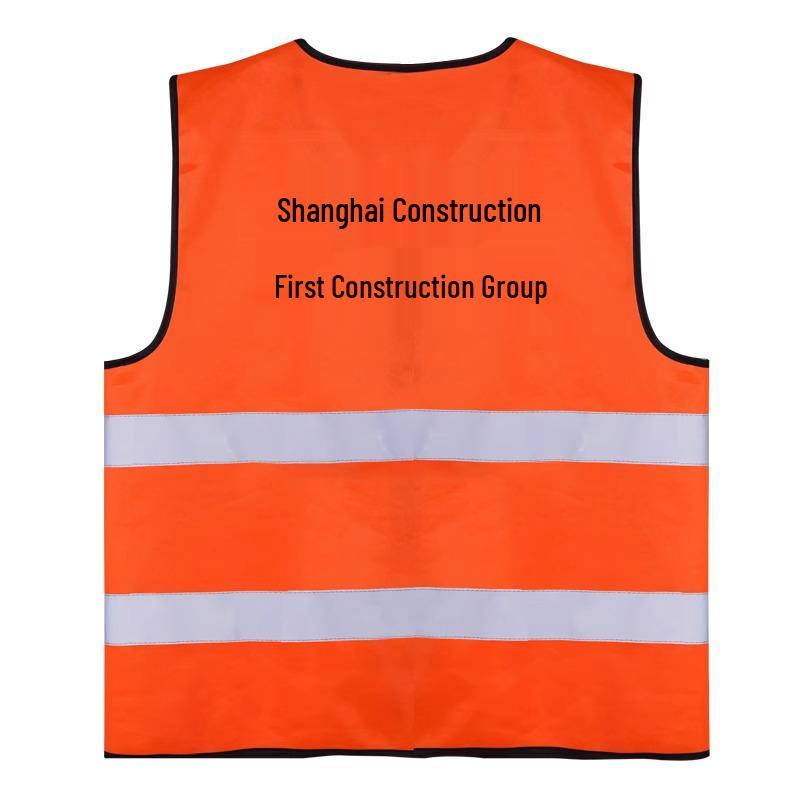 Reflexní bezpečnostní vesta Shanghai Construction pro inženýry a stavební týmy