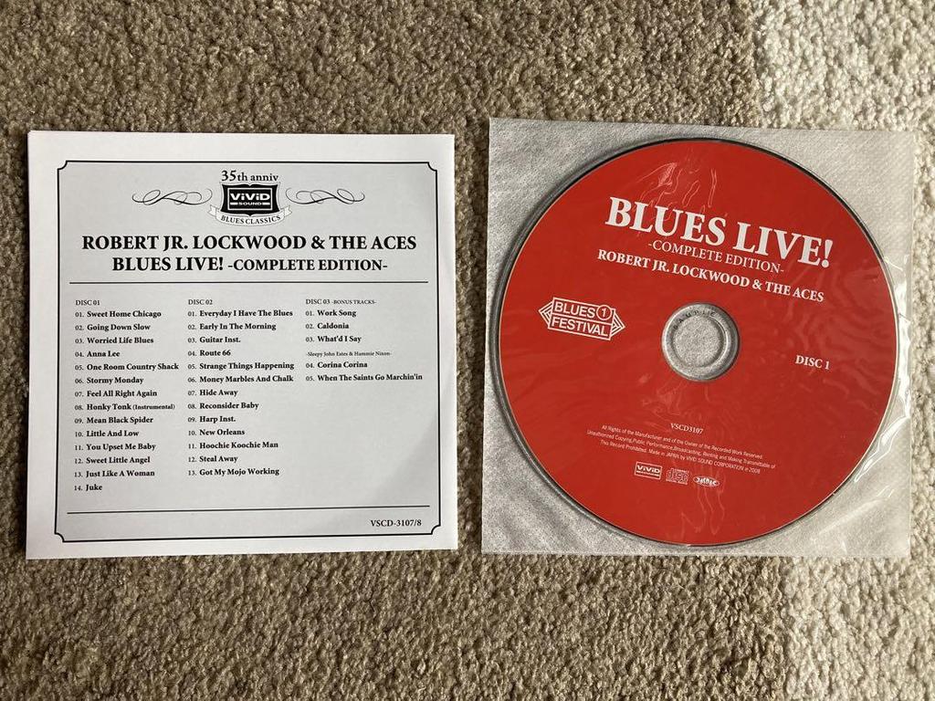[USED] Paper Jacket Robert JR Lockwood & Aces Blues Live!