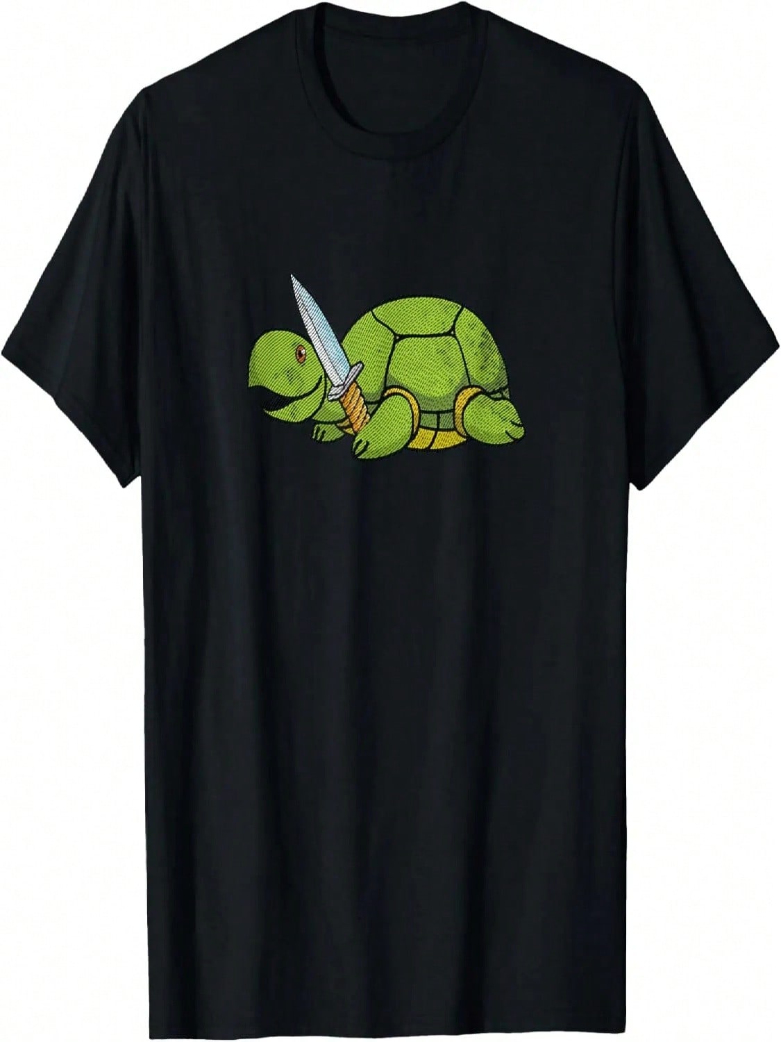 Turtle Knife Design T-Shirt S разноцветный