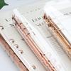 A5 A6 B5 Rose Gold Black With 90 Sheet Inner Page Binder Notebook Cover Diary Agenda Planner Paper Cover School Stationery