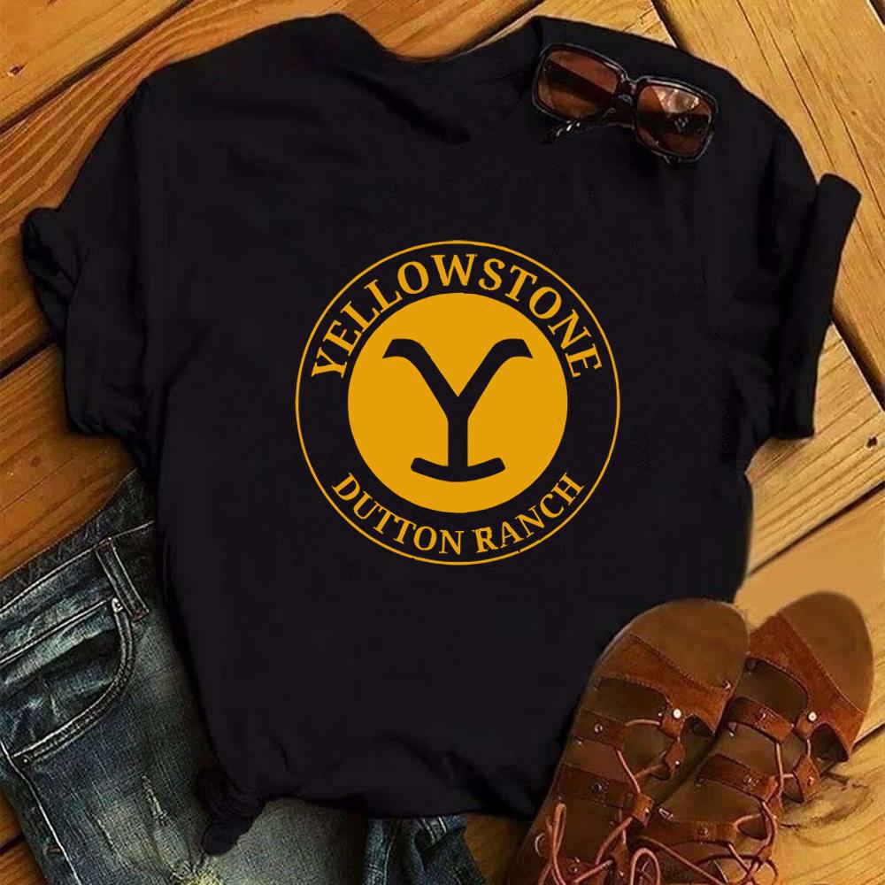 Yellowstone T Shirt Teen Pastel Harajuku Vintage Wounisex Punk Graphic Shirt Kawaii 2000s Graphic 80s Trendy Streetwear