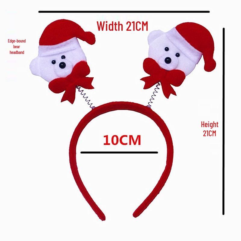 Christmas Hair Clip & Headband Set: Snowman Ornament, Bow, Hat - Perfect Holiday Accessories for Kids