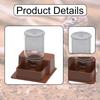 Automatic Reptile Water Dish Container Decorative Easy to Clean Creative Feeder Station Drinking Tool for Geckos Tortoise