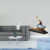 Rock Gesture Ballerina Statue Creative Hand Sign Dancer Sculpture Ornament for Apartment Bedroom