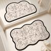 Mud Contemporary Diatom Washroom Floor Mats Bathroom Material Spaces Living