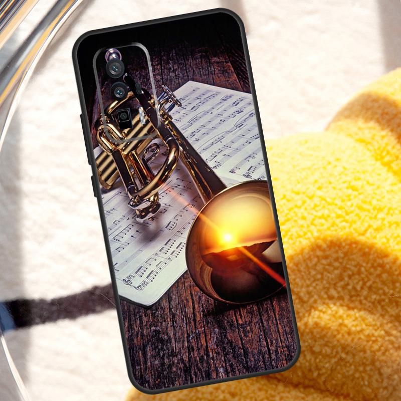 

Piccolo Trumpet Brass Instruments Case For Xiaomi 13T 12T 11T 13 Pro 14 Ultra 12 Lite POCO F5 M6 X6 Pro X5 X3 F3 M5s Cover POCO M5s