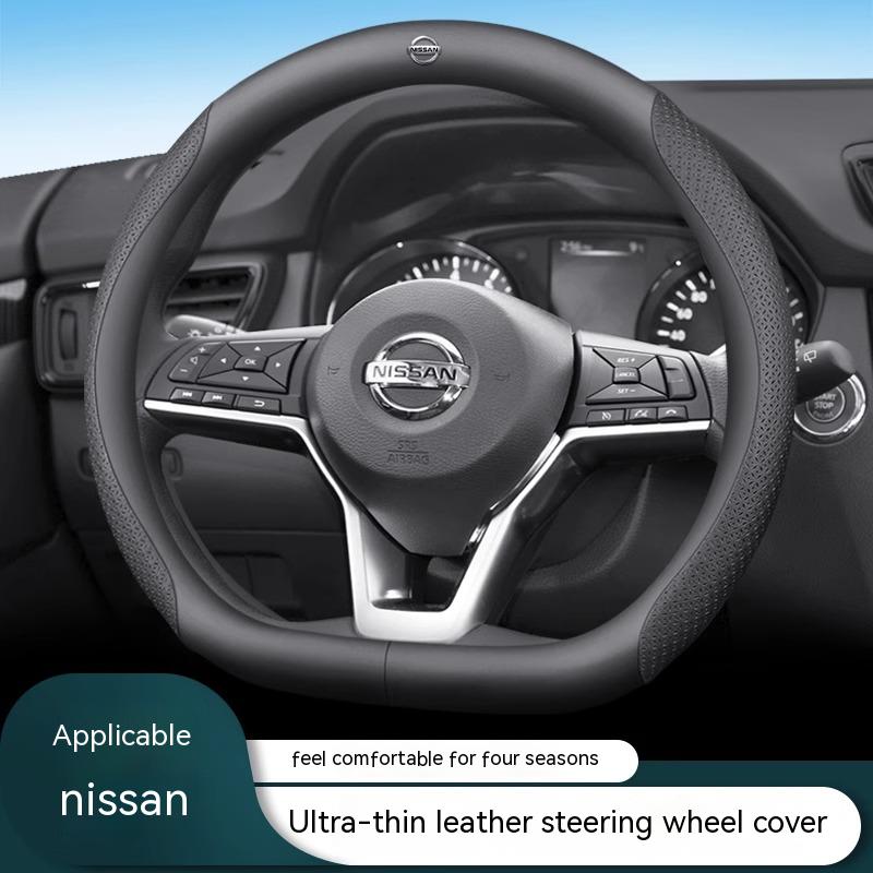 CDZIEW1 Auto Leder Carbonfaser Lenkradbezug Für Nissan X-Trail Qashqai Sentra Serena Tiida Teana Juke Leaf Micra Almera note