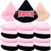 Short-pile Triangle Velvet Powder Puff Face Make Up Eyes Contouring Shadow Cosmetic Washable Mini Velvet Foundation Puffs Women