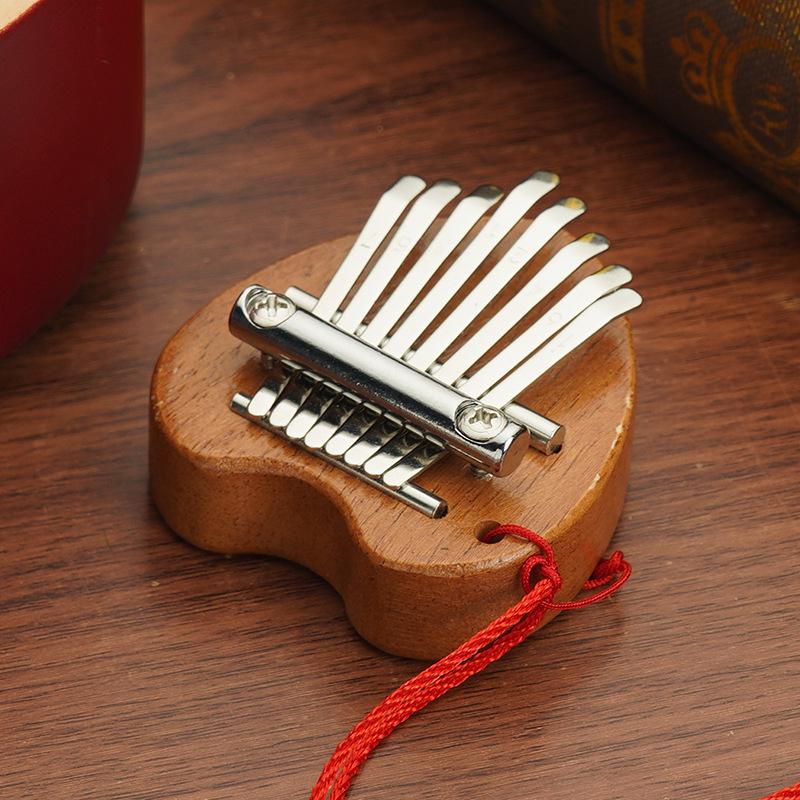 Solid Wood 8-Note Mini Kalimba - Portable Beginner Thumb Piano Instrument